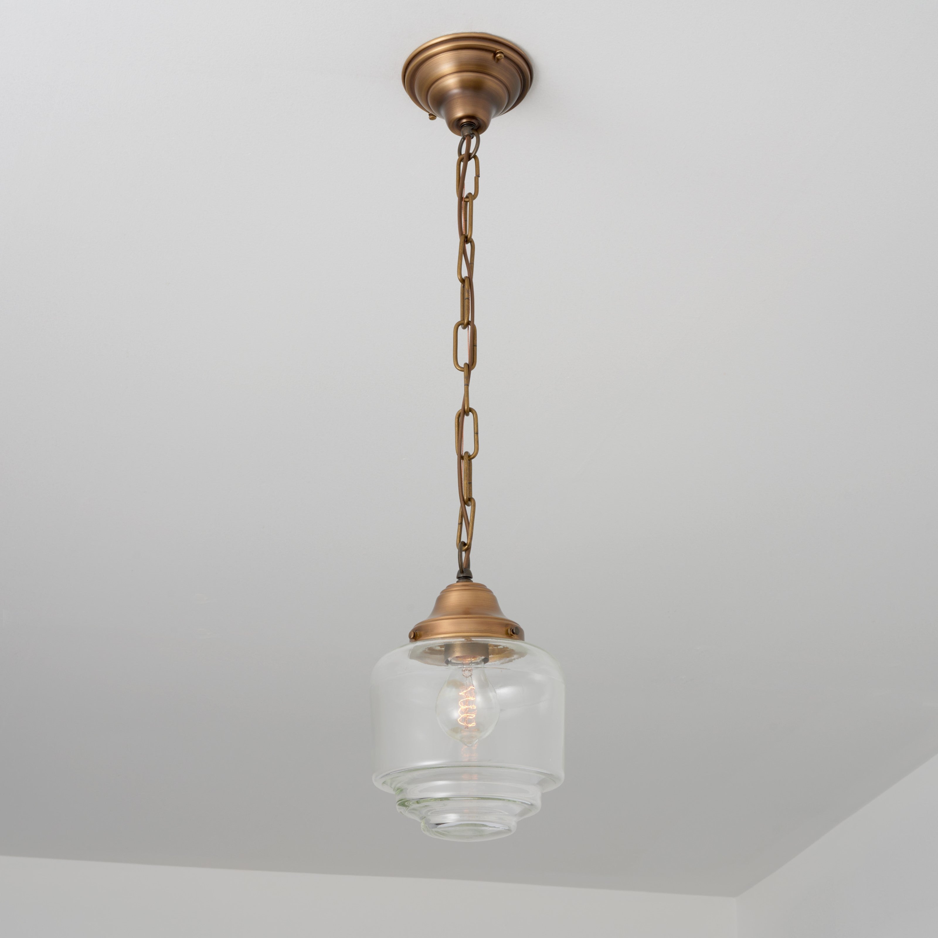 Linden (Clear)  Chain Hung – Olde Brick Lighting